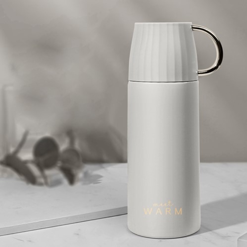 Thermal Flask with Drinking Cup Lid